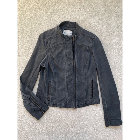Marrakech Jackets & Blazers - Anthropologie Marrakech Women's Small Harlow Asymmetrical Moto Jacket Leather